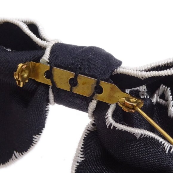 Chanel Bow Brooch Pin Black 150163 - Picture 5 of 5